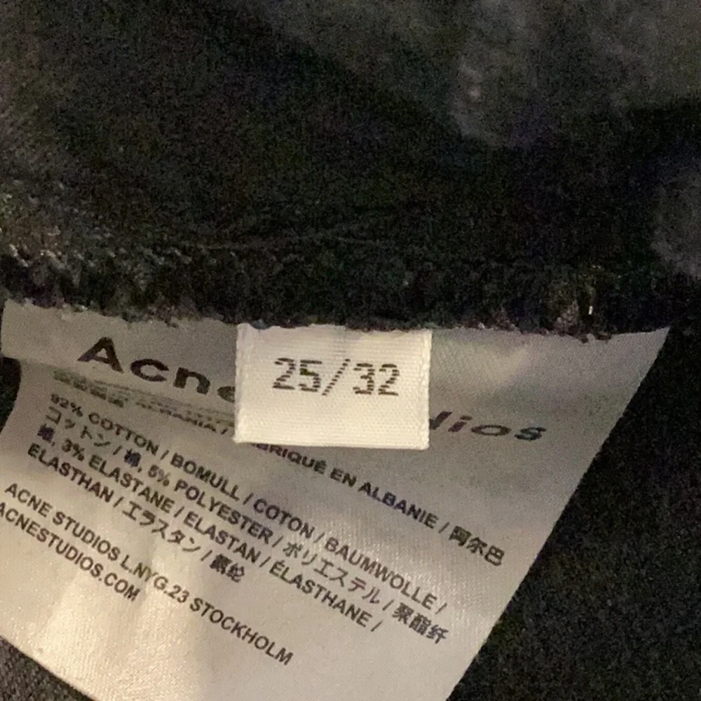 Acne Studios skin 5 used black skinny jeans